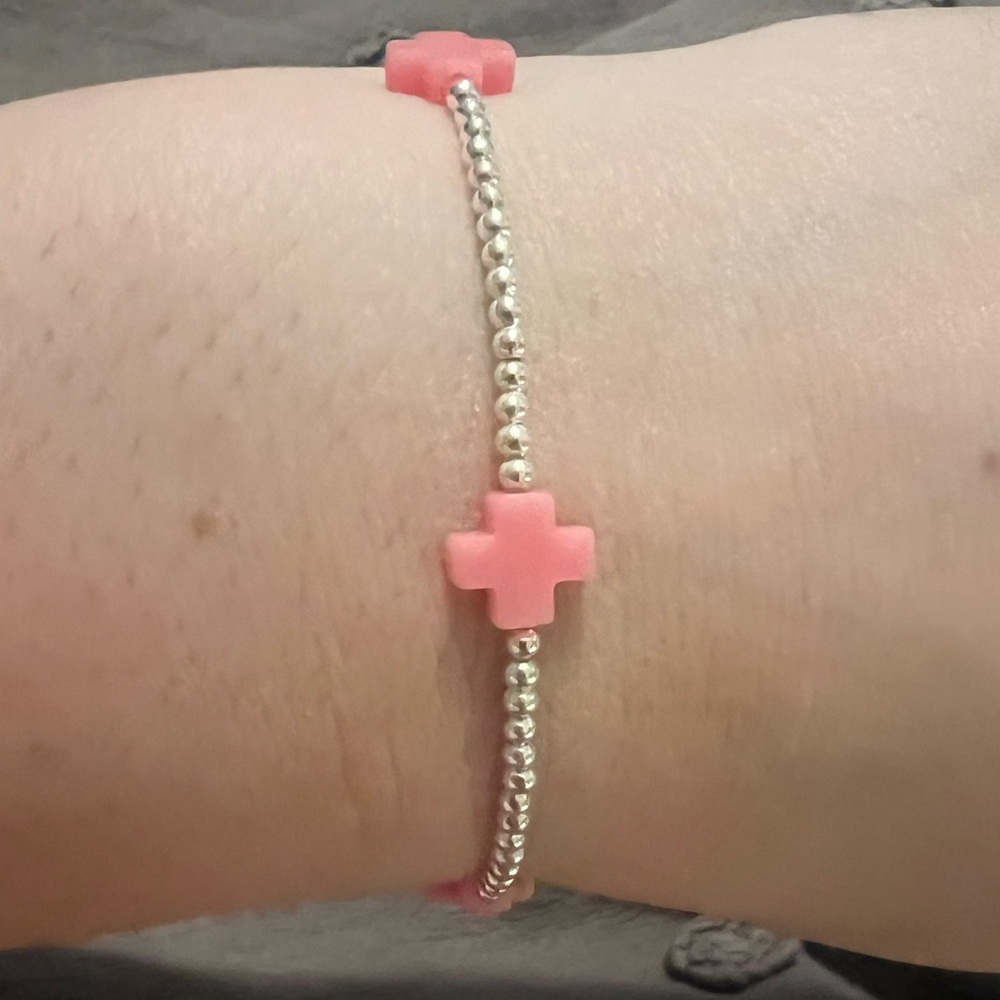 Handmade “Southern Cross” bracelet in pink